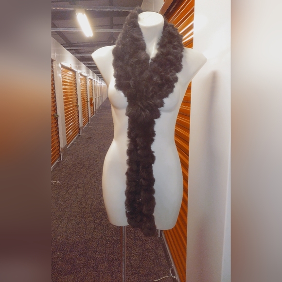 Source Unknown Accessories - rabbit fur scarf